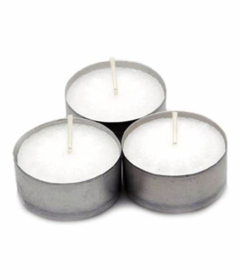 Se7en Tealight Candles White - Pack Of 9