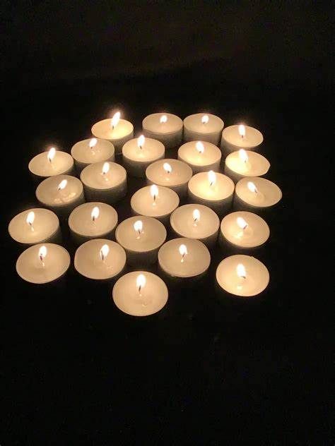 Se7en Tealight Candles White - Pack Of 9