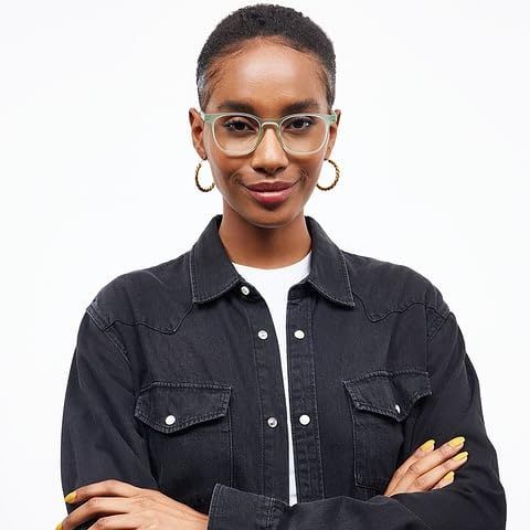 Lenskart Hustlr Unisex TR90 Computer Glasses | Jade Green - Small
