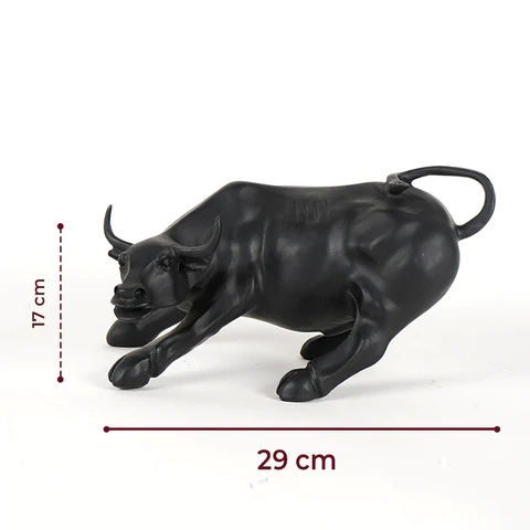 The Artment Surreal Charging Black Bull Animal Showpc For Home Decor