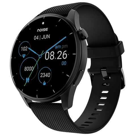 Noise  Crew Smartwatch with Bluetooth Calling | 1.38" TFT Display | IP68 Water Resistance - Jet Black