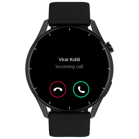 Noise  Crew Smartwatch with Bluetooth Calling | 1.38" TFT Display | IP68 Water Resistance - Jet Black
