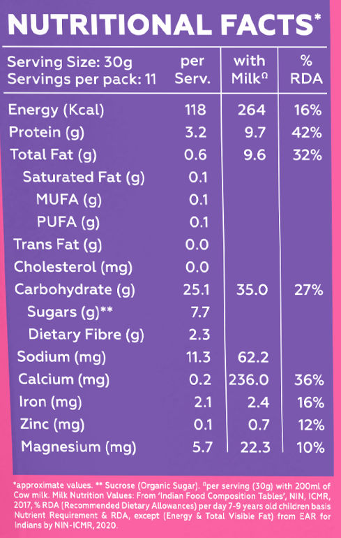Yoga Bar No Maida Choco Cereal,Chocolatey Breakfast for Kids, Protein & Multigrain Cereal