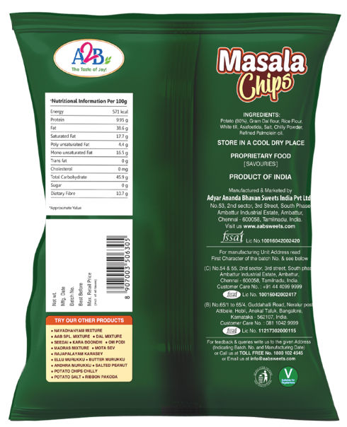 A2B Masala Chips 100 g Combo