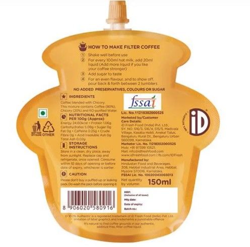 iD Fresh Instant Filter Coffee Liquid - Bold 150 ml Combo