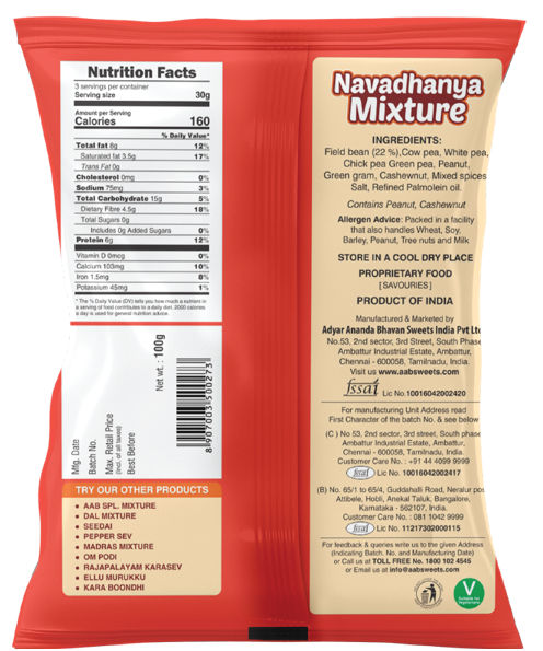 A2B Navadhanyam Mixture