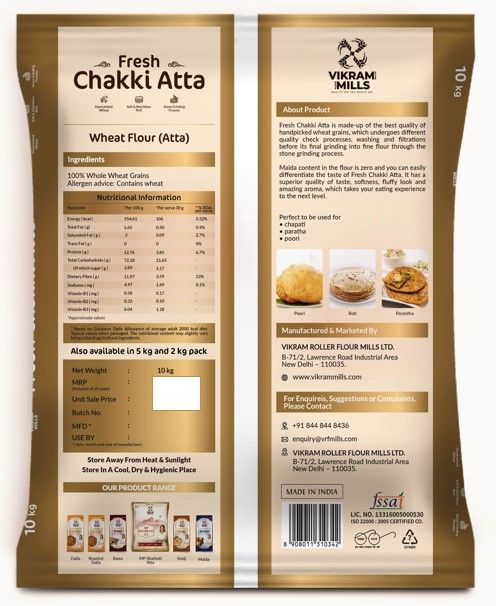 Vikram Mills Fresh Chakki Atta