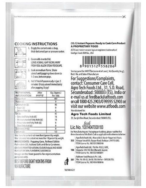 ACT II Instant Butter Delite Popcorn 450 g Combo