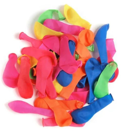 Water Balloons Assorted Colors (Manual Fill)