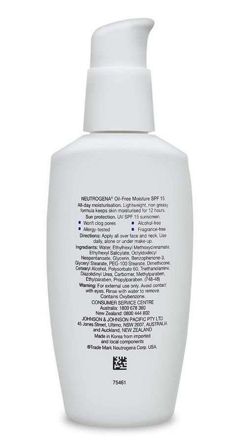 Neutrogena Oil Free Moisture Spf15