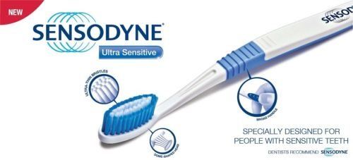 Sensodyne Mouthwash Complete Protection+ (100ml) & Sensodyne Ultra Sensitive Soft Tooth Brush (3pc) Combo