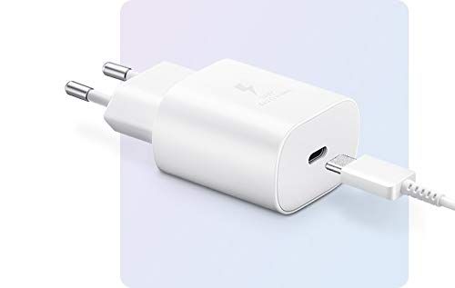Samsung Original 25W Single Port Type-C Fast Charger - White (Cable Not Included)