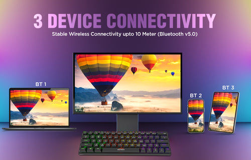 Intex ITWLKBM02 RGB Lighting | Caliber Plus Mechanical Wireless Keyboard