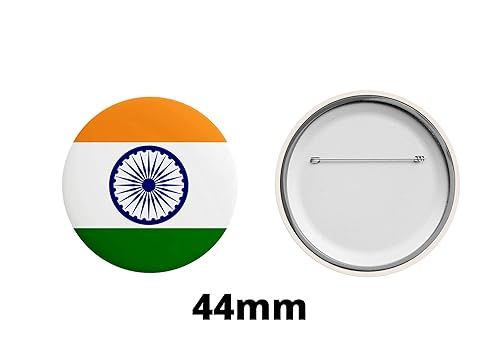 Indian Flag Round Badge