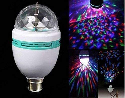 3 W Disco Bulb - Multicolor | 360 Degre Rotating