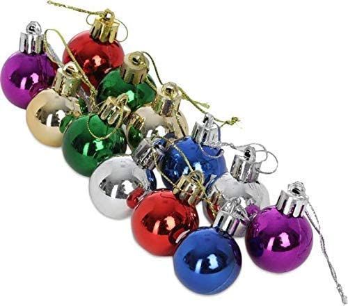 Christmas Hanging Balls For Tree Decoration - Assorted