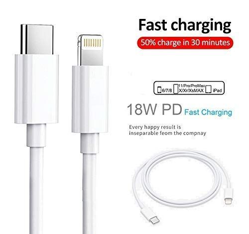 Basics Type C to Lightning Fast Charging Cable Compatible for iPhone  | White