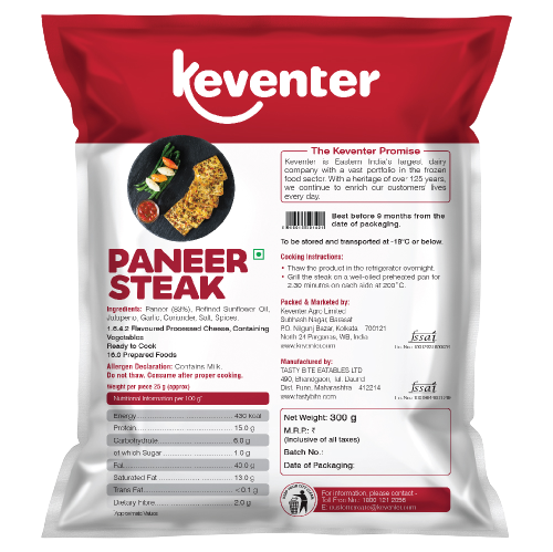 Keventer Paneer Steak
