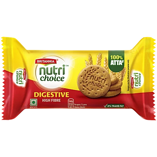 Britannia NutriChoice Digestive High Fibre Biscuits | 0% Maida 100 g Combo