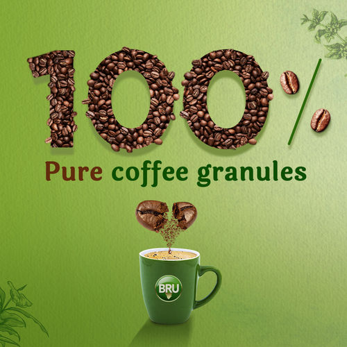 Bru Arabica and Robusta Pure Instant Pure Coffee
