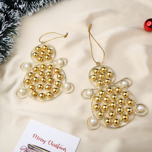 Urban Born Urban Born Metal Christmas Snowman Hanging Ornament For Christmas Decor - Set Of 2