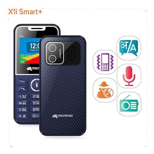 Micromax X1i Smart+ Dual Sim Keypad Mobile | 2.4" Display | 1750mAh Battery | Blue