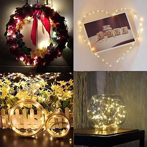 DesiDiya Round LED String Lights - Yellow | Heat Resistant