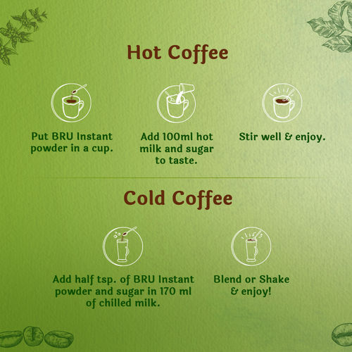 Bru Arabica and Robusta Pure Instant Pure Coffee
