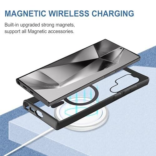 Kwine Case Samsung Galaxy S23 5G Back Cover - Magsafe Case - Black