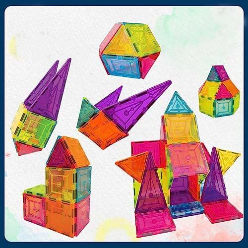 Wembley Magnetic Tiles Building Blocks For Kids Creative Learning Educational Brain Toys - 28 Pcs