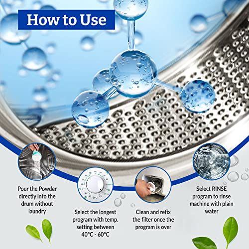 Klenzmo Washing Machine Cleaner Powder