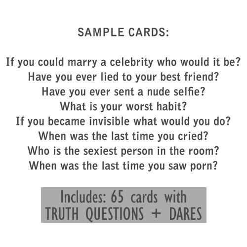 Exciting Lives Truth Or Dare Cards Game