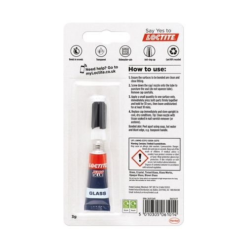 Loctite Diy Glass Glue| To Bond Glass To Glass | Stained Glass | Crystal | Mirror | Window