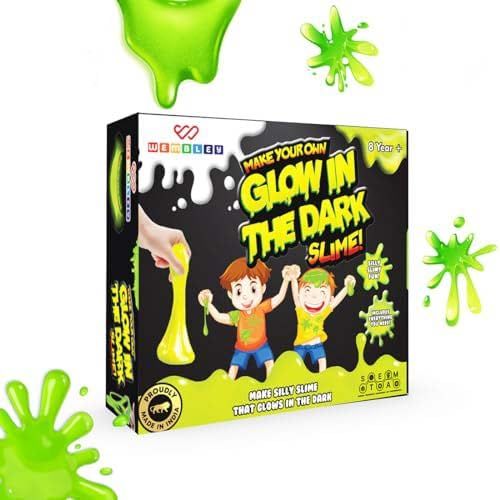 Wembley Slime Kit - Glow In The Dark Diy Slime Maker Set For Kids Craft Activity Kit