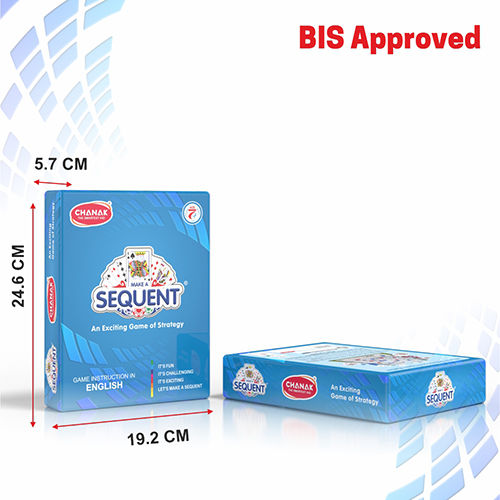 Aditi Toys Make A Sequent Game - Strategy Board Game with Chips & Cards for Kids 7+, BIS Approved