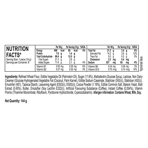 Malkist Cappuccino Flavoured Crackers | Preservative-free
