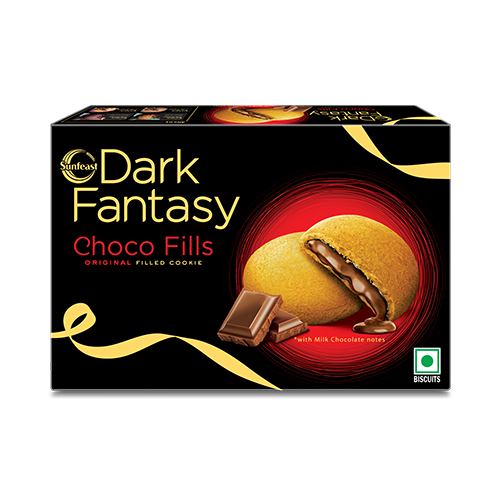 Sunfeast Dark Fantasy Choco Fills, Original Filled Cookies with Choco Crème | Perfect Snack