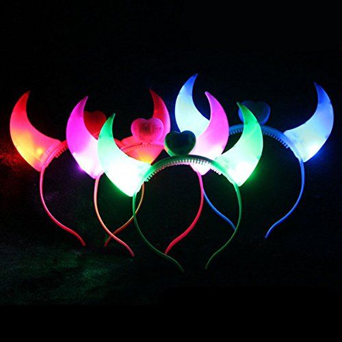 Gullak Devil LED Horns For Party - Assorted