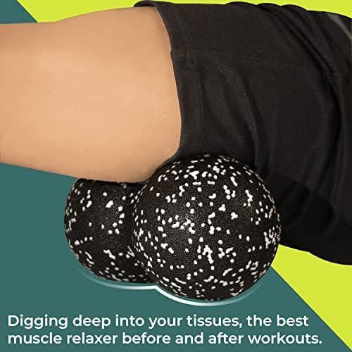 Boldfit Lacrosse Massage Ball For Physiotherapy Peanut Ball Massage Roller
