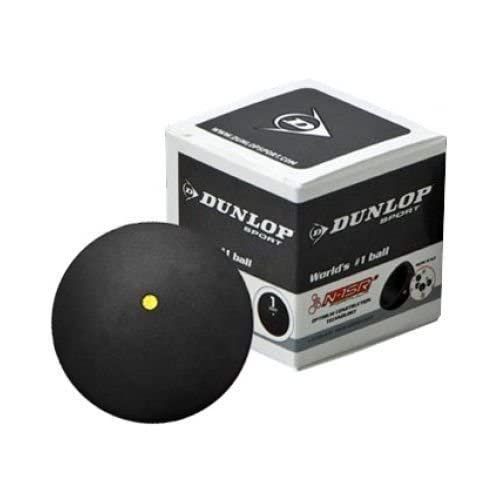 Dunlop Single Dot Squash Ball: Competition-level Squash Ball for Intermediate and Advanced Players