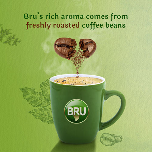 Bru Arabica and Robusta Pure Instant Pure Coffee