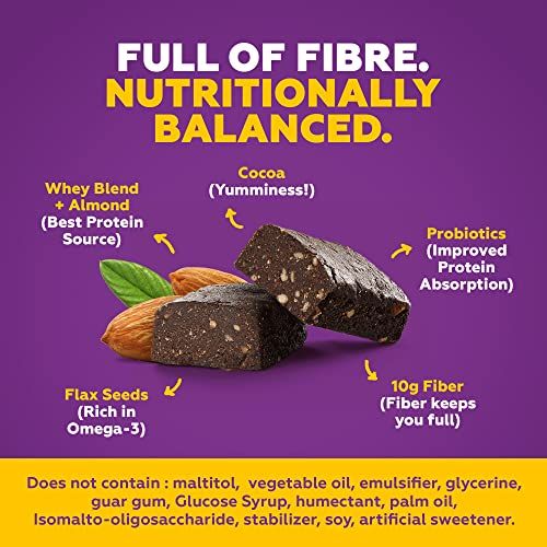 Yoga Bar 20g Protein Bar, Chocolate Baked Brownie, Multigrain Energy Bar, high Protein Bar 70 g Combo