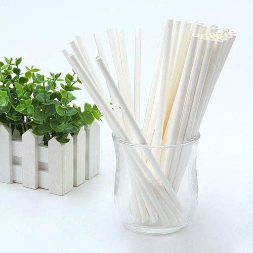 Vinay Trading Disposable Paper Straw - 6 mm | Assorted Color and Design