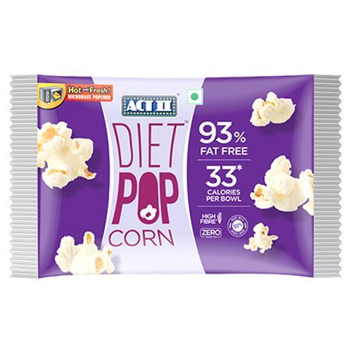 ACT II Microwave Diet Popcorn - 93% Fat Free, Hot & Fresh in 3 Mins