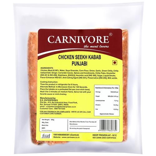 Carnivore Chicken Seekh Kabab Punjabi