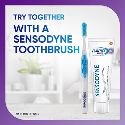 Sensodyne Mouthwash Complete Protection+ (100ml) & Sensodyne Rapid Relief Long Lasting Protection For Sensitive Teeth Toothpaste (80g) Combo