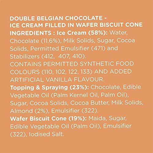 Havmor Double Belgian Choco Ice Cream Cone