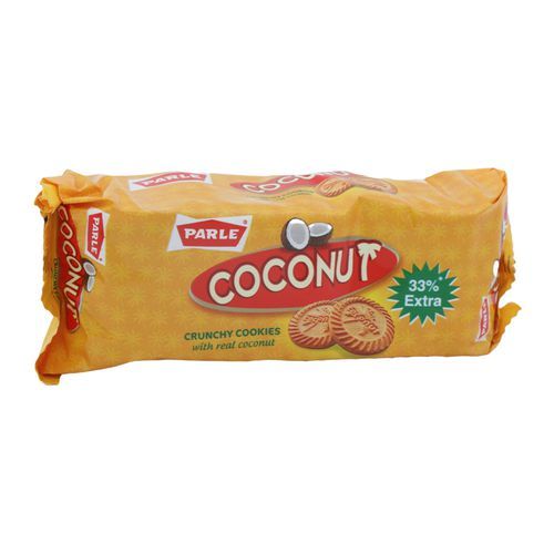 Parle Coconut Crunchy Cookies With Real Coconut