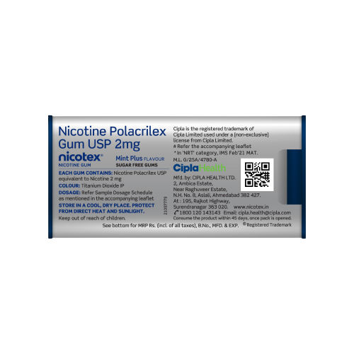 Nicotex Mint Plus Big Tin Nicotine Gum