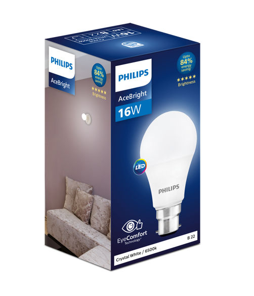 Philips 16 W LED Bulb - Crystal White | 6500 K | Energy Efficient